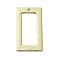 Rack Plating Alloy Pendants, Rectangle, Golden, 32x18x1.2mm, Hole: 1.4mm