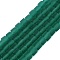 Transparent Frosted Glass Beads Strands, Cube, Faceted, Sea Green, 4~4.5x4~4.5x4~4.5mm, Hole: 1~1.2mm, about 97~98pcs/strand, 16.14~16.54 inch(41~42cm)