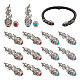 arricraft 20 Pcs End Beads Caps FIND-AR0002-38-1
