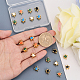 Chgcraft 20 pièces 5 couleurs alliage émail perles ENAM-CA0001-69-3