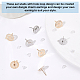 DICOSMETIC 32Pcs 2 Colors Brass Stud Earring Findings KK-DC0001-36-4
