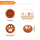 SUPERFINDINGS 2 Sets 2 Styles Silicone Replacement Cat Paw Thumb Grip Caps AJEW-FH0001-43-4