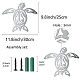 CREATCABIN Sea Turtle Metal Wall Art Ornament Beach Ocean Theme Decor Wall Art Colorable DIY Decorations Wall Hanging for Home Bathroom Indoor Outdoor Living Room Bedroom Party 9.8 x 11.8 Inch AJEW-WH0306-009-2