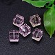 Faceted Cube Imitation Austrian Crystal Beads Strands G-M184-8x8mm-03A-B-2