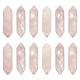 Olycraft Faceted Natural Rose Quartz Double Terminated Point Beads G-OC0003-61-1