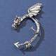 Boucles d'oreilles manchette dragon en alliage EJEW-FS0001-08-2
