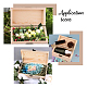 OLYCRAFT 3PCS Unfinished Wooden Box Natural Wood Storage Boxes with Clasp Antique Wooden Treasure Chest Box Keepsake Box for Jewelry Gift Photos Storage and DIY Easter Arts OBOX-OC0001-02-4