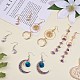 DIY Moon & Star Earrings Making Kit DIY-SZ0009-32-4