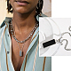 Benecreat10pcs304ステンレススチールロープチェーンネックレス男性用女性用  ステンレス鋼色  23.62インチ（60cm） NJEW-BC0001-07-5