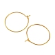 Brass Wine Glass Charm Rings Hoop Earrings X-EC067-2G-2