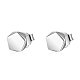 999 Sterling Silver Stud Earrings STER-S005-10B-01-1