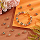 PandaHall Elite 40Pcs 10 Colors Brass Rhinestone Beads KK-PH0006-03-5
