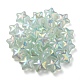 UV Plating Rainbow Iridescent Imitation Jelly Acrylic Beads OACR-C007-07A-3
