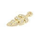 Подвески из сплава с микропаве из стразов FIND-K020-01G-2