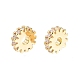 Brass Pave Cubic Zirconia Beads KK-N231-300-2