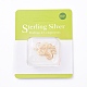 Crochets d'oreille en argent sterling plaqué or véritable STER-K015-H124-G-3