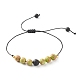 Natürliches imperiales Jaspis (gefärbt) geflochtene Perlenarmbänder-Set für Mädchen und Frauen BJEW-JB06866-3