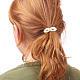 Gomakerer 6pcs 6 style caoutchouc chaîne élastique cheveux cravates queue de cheval cheveux manchette OHAR-GO0001-04-4