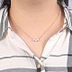 Umweltfreundliche Messinganhänger Halsketten NJEW-AA00089-03RG-7