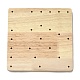 Planche de blocage carrée en bois au crochet DIY-XCP0002-76-1