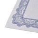 卒業証書  青い枠  レターサイズの白紙  オフィス用品  コーンフラワーブルー  28x21x0.2mm AJEW-XCP0001-59-2
