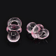 Mixed Color Baby Pacifier Shaped Transparent Acrylic Pendants X-TACR-I001-01-2