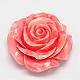 Rose Flower Dyed Synthetical Coral Big Pendants CORA-L041-10-1