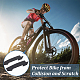 Olycraft 2 pièces protecteur de base de vélo de montagne vtt protecteur de cadre de tube diagonal de vélo protecteur de cadre de vélo en silicone coussinet de protection de chaîne protégez votre vélo à partir de zéro motifs de flèches noires AJEW-WH0317-17-6
