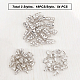 Superfindings 18 pièces pendentif en laiton bélières à capuchon hexagonal KK-FH0002-01-3