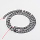 Cuboid Electroplated Non-magnetic Synthetic Hematite Bead Strands G-M232-02G-2