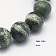 Brins de perles de jaspe en argent naturel G-G213-4mm-28-1