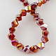 Electroplate Glass Beads Strands EGLA-R031-4mm-06-2
