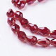 Electroplate Glass Beads Strands EGLA-R008-6x4mm-M-2