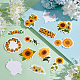 PH PandaHall 100pcs Sunflower Stickers DIY-PH0009-67-4