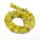 Pepitas de piedras preciosas de jade natural oliva hebras de cuentas G-J337-23-2
