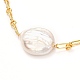 Collier pendentif perle baroque naturelle pour fille femme mère NJEW-JN03668-1