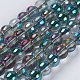 Chapelets de perles en verre électroplaqué GLAA-K025-HR-4mm-A01-1