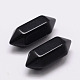 Faceted No Hole Natural Black Obsidian Beads G-K034-20mm-02-1