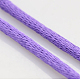 Cordons fil de nylon tressé rond de fabrication de noeuds chinois de macrame rattail NWIR-O001-A-09-2