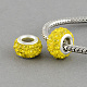 Polymer Ton Klasse A Strass Rondell European Beads RB-S023-08-1
