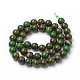 Chapelets de perles en jaspe avec images naturelles G-S272-8mm-03-2