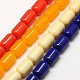 Imitation Amber Resin Barrel Beads Strands for Buddhist Jewelry Making RESI-A009B-C-1