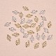 60 pezzo di ciondolo a forma di quadrifoglio in lega di fascino con ciondolo a forma di trifoglio fortunato con anello di salto per gioielli JX338A-3