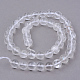 Chapelets de perles en cristal de quartz naturel X-G-Q462-6mm-32-2