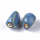 Perles en porcelaine manuelles PORC-N004-28D-2