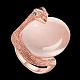 Real Rose Gold Plated Graceful Tin Alloy Cat Eye Animal Finger Rings for Women RJEW-BB01101-7B-2