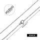Unicraftale 30pcs 44.9cm Unisex-Kabelketten Halsketten 304 Edelstahlketten Kabelkette Halskette mit Hummerkrallenverschlüssen Metallketten für die Herstellung von DIY-Schmuckketten STAS-UN0003-39P-3