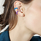 Anattasoul 20 pièces 10 couleurs 304 boucles d'oreilles créoles en acier inoxydable pour femmes EJEW-AN0003-84-6