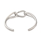 304 bracelet manchette en fil d'acier inoxydable BJEW-Q773-06A-P-3