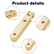 Zinc Alloy and Iron Cabinet Drawer Butt Hinges Connectors AJEW-FH0001-17G-4